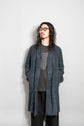40’s French Vintage AU MOLINEL Indigo Linen Maquignon Coat