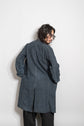 40’s French Vintage AU MOLINEL Indigo Linen Maquignon Coat