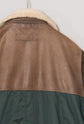 1990s GOANNA Leather & Nylon Boa Aviator Jacket