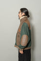 1990s GOANNA Leather & Nylon Boa Aviator Jacket