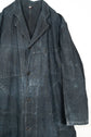 40’s French Vintage AU MOLINEL Indigo Linen Maquignon Coat