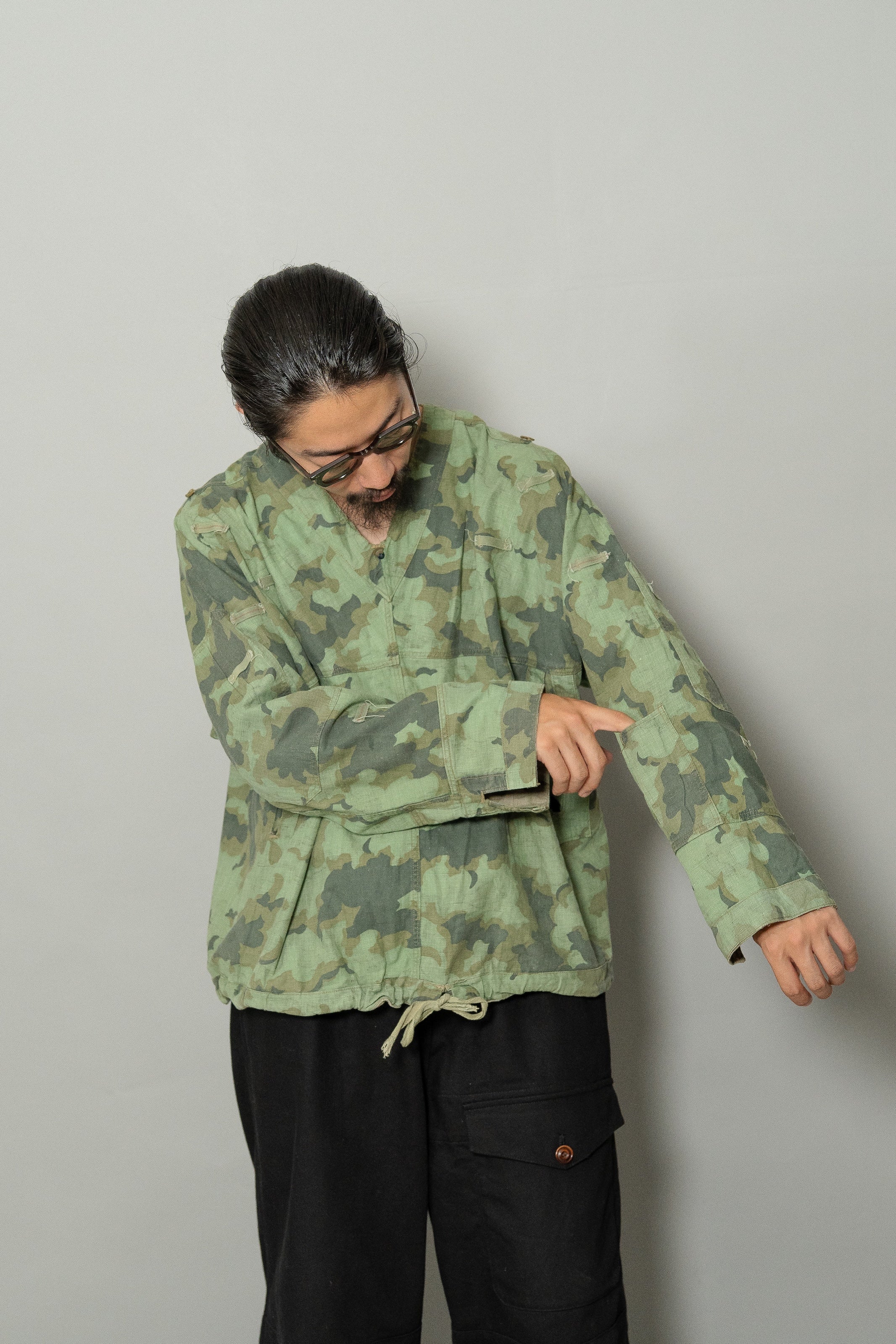 ジャケット・アウター Czechslovakian army cloud camo smock 1950's Czechoslovakian Army Cloud Camouflage Reversible Sniper