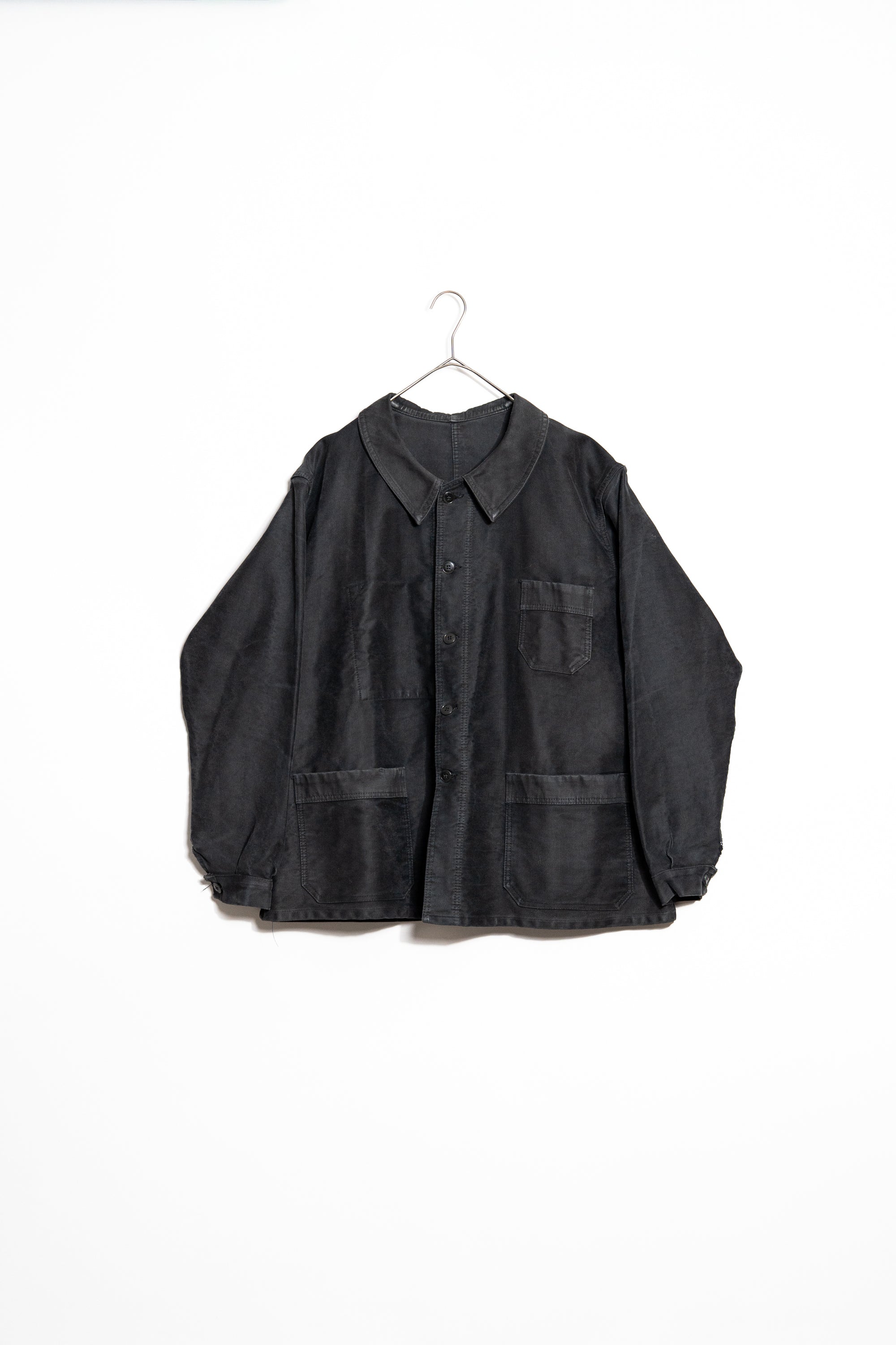 1950's French Vintage Black moleskin work jacket – Maison ma Manière