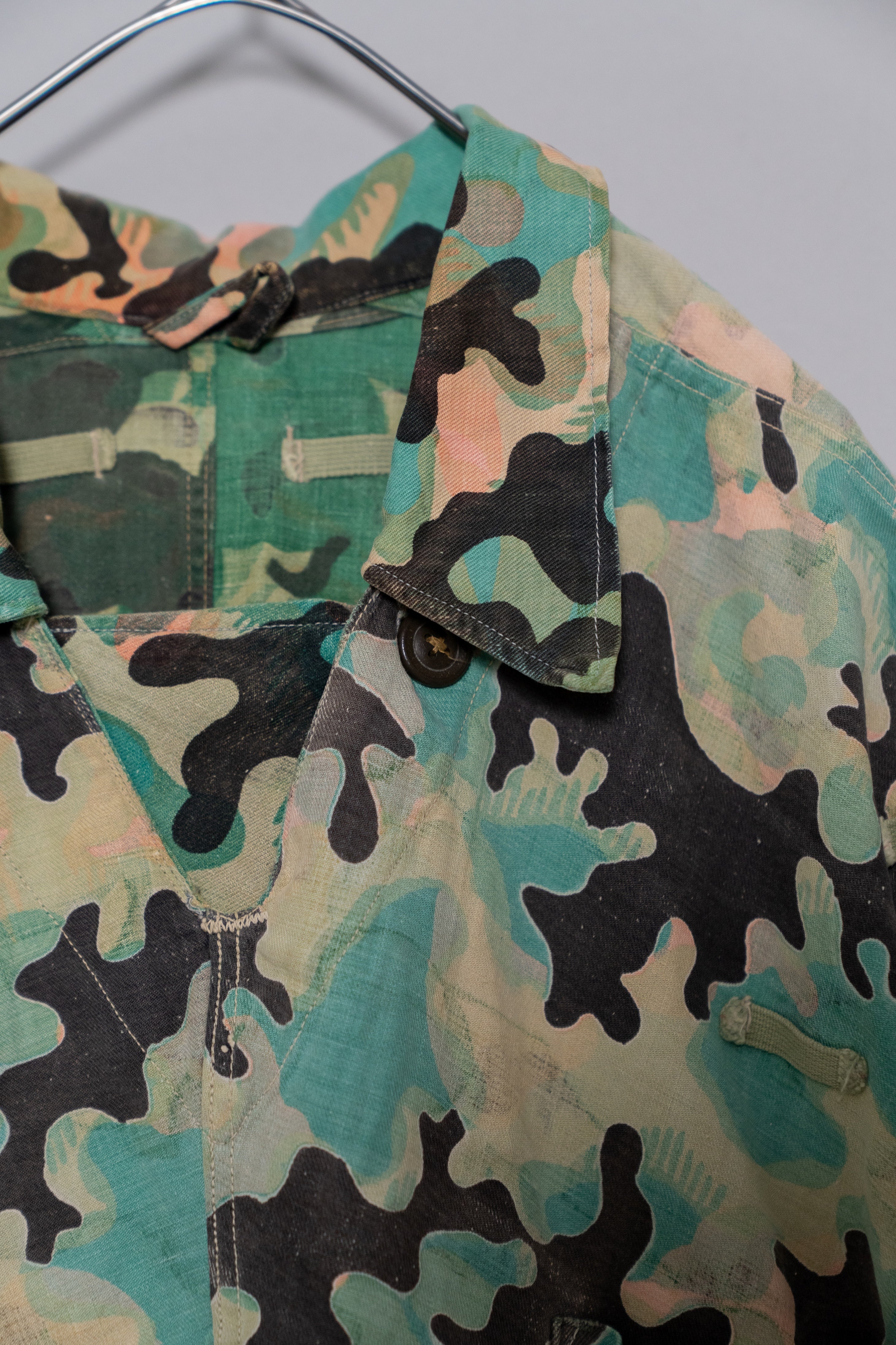 1950's Czechoslovakian Army Dubaky Camouflage white trim