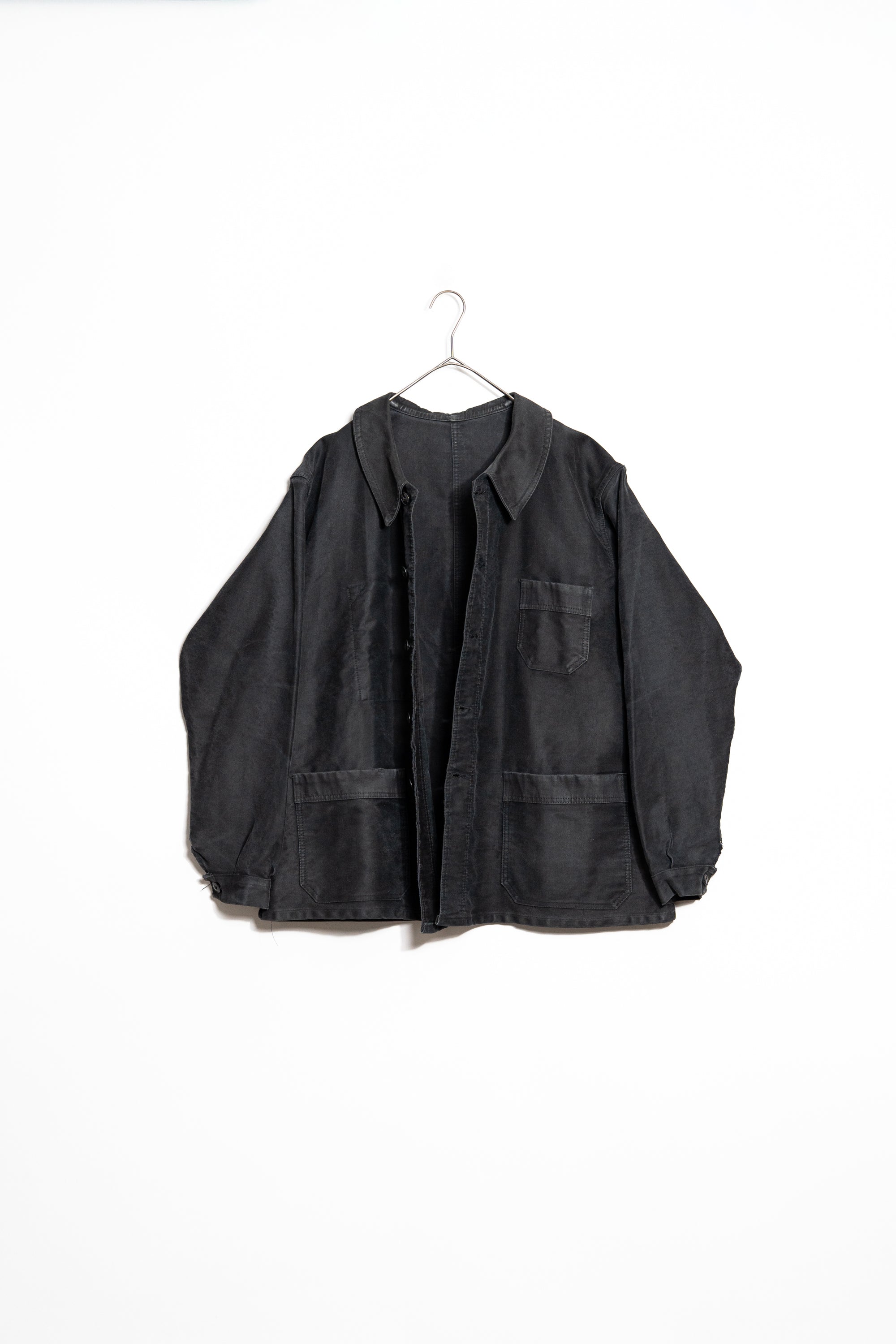 1950's French Vintage Black moleskin work jacket – Maison ma Manière