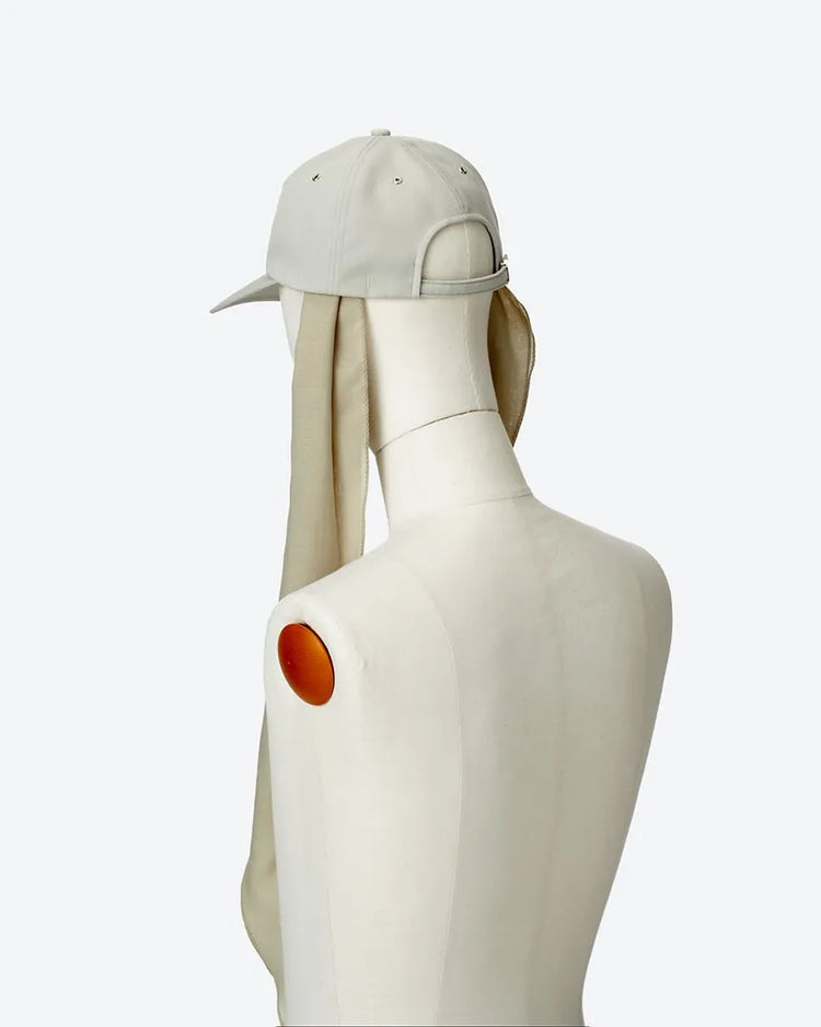 KIJIMA TAKAYUKI POLY & WOOL DETACHABLE SCARF 6PANEL CAP – Maison KIJIMA TAKAYUKI POLY & WOOL DETACHABLE SCARF 6PANEL CAP – Maison