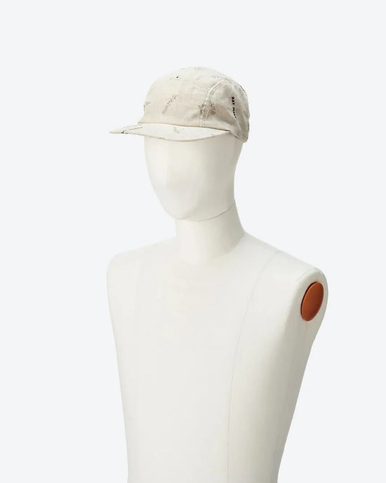 KIJIMA TAKAYUKI LINEN COTTON PRINTED JET CAP