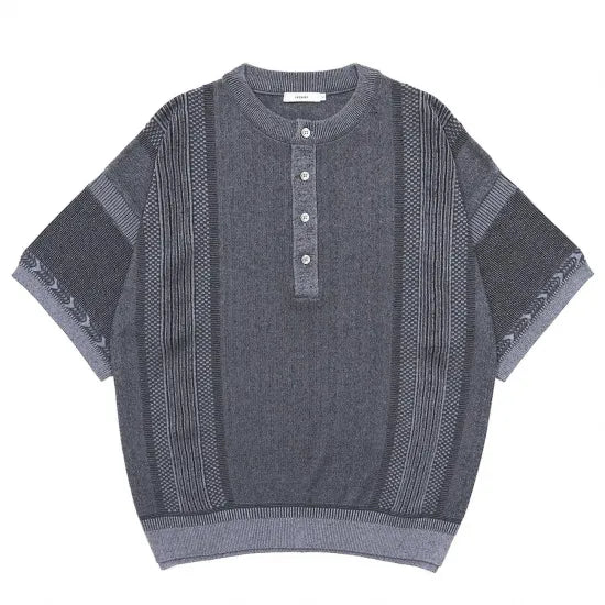 YASHIKI Ryokufu Henley Knit
