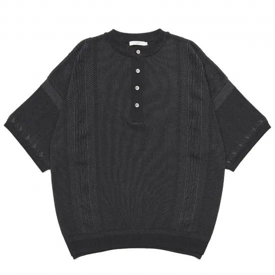 YASHIKI Ryokufu Henley Knit