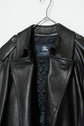 Burberry London Lamb Leather Coat with Belt