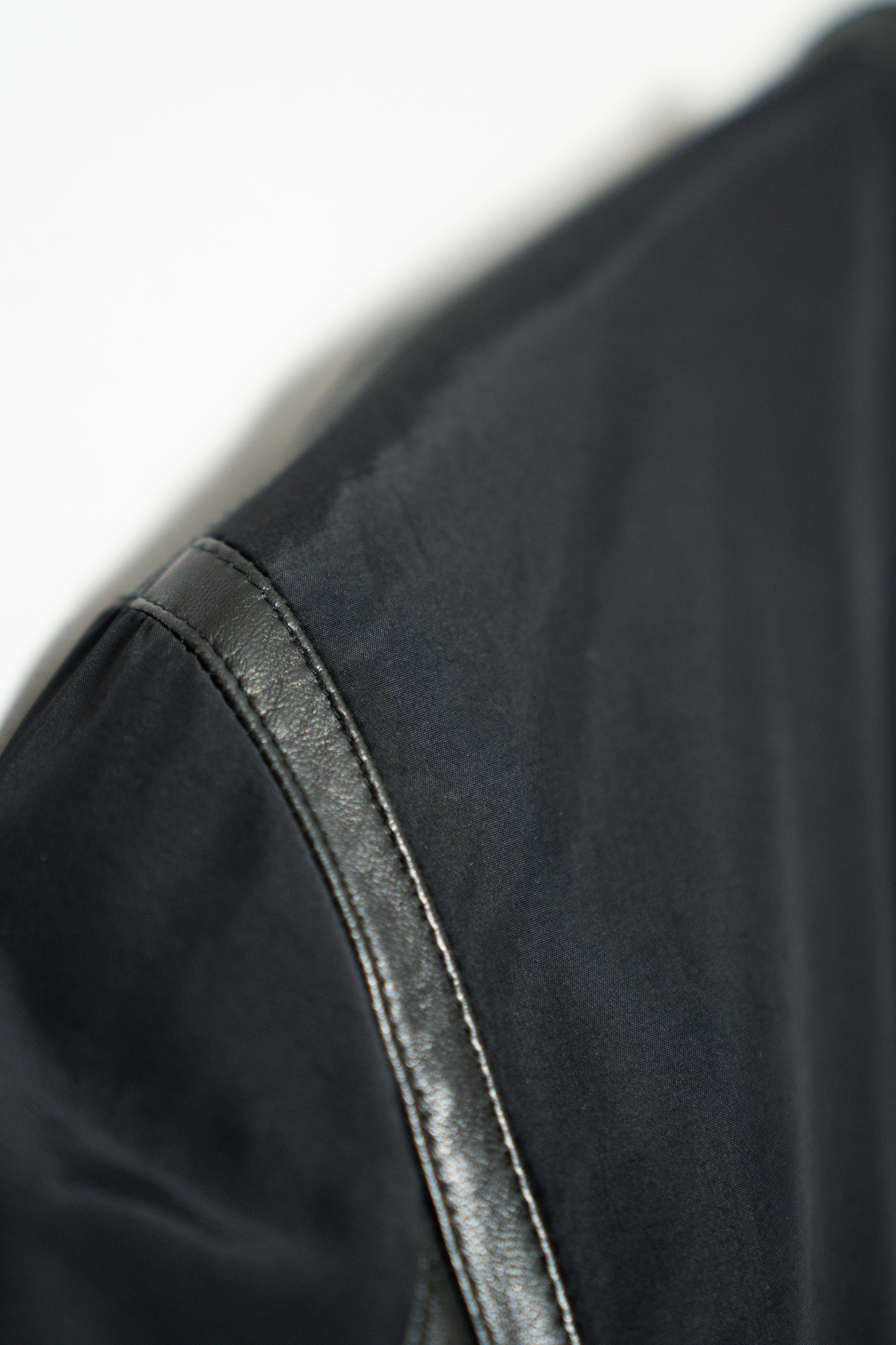 Hermes Nylon × Leather Trimmed Single Riders Jacket – Maison ma