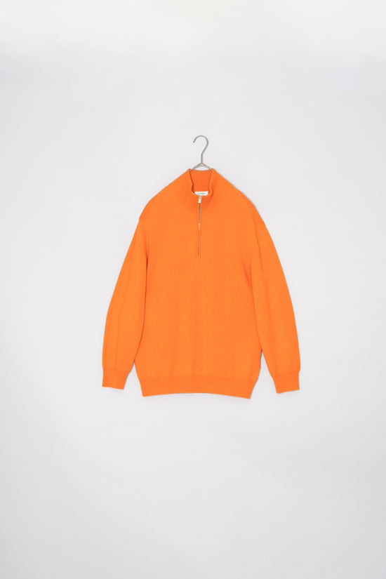 Made in ITARY HERMES Half-Zip Cashmere Knit
