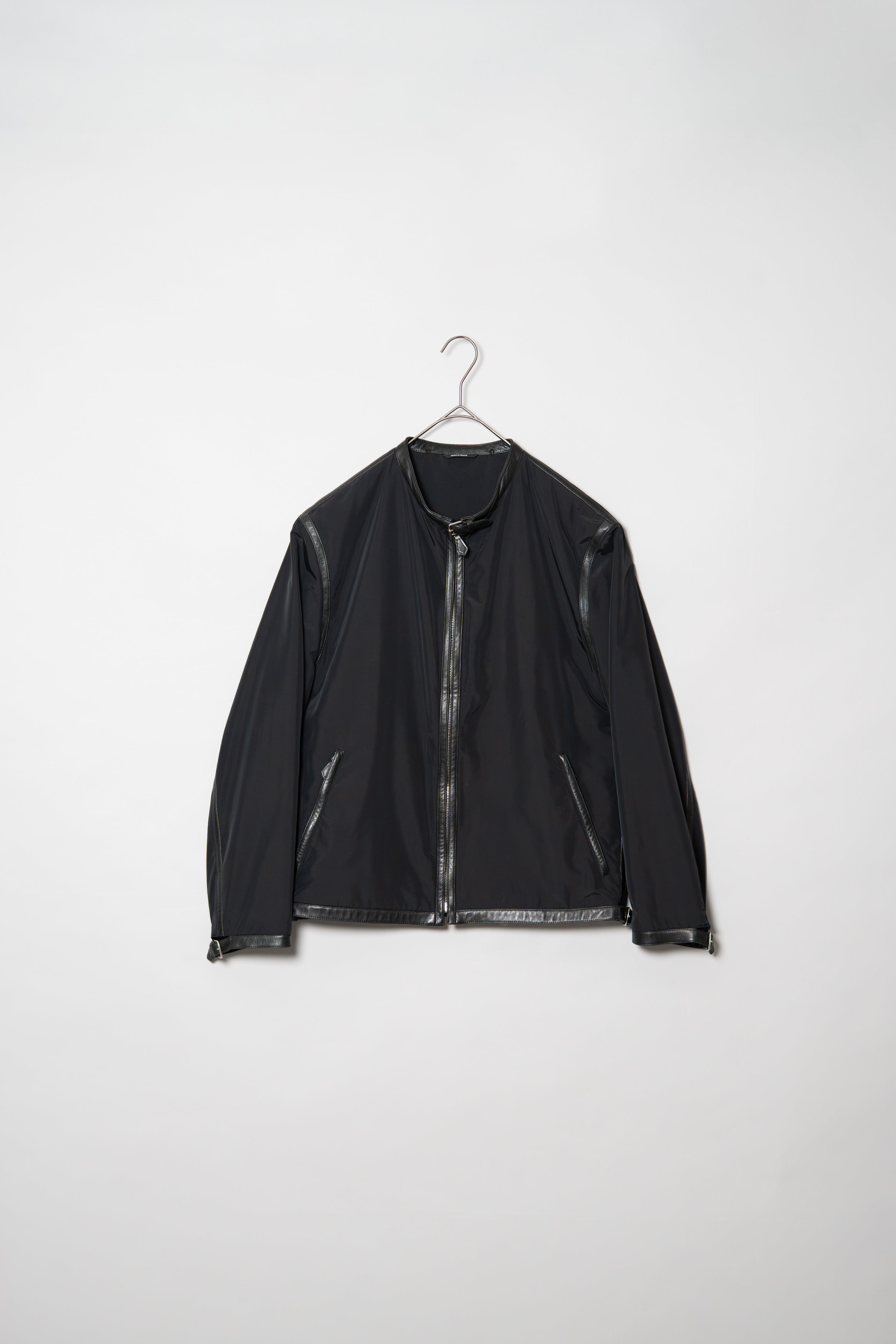 Hermes Nylon × Leather Trimmed Single Riders Jacket – Maison ma