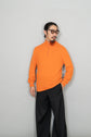 Made in ITARY HERMES Half-Zip Cashmere Knit