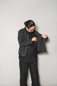 Hermes Nylon × Leather Trimmed Single Riders Jacket