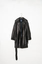 Burberry London Lamb Leather Coat with Belt