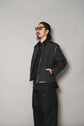 Hermes Nylon × Leather Trimmed Single Riders Jacket