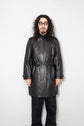 Burberry London Lamb Leather Coat with Belt