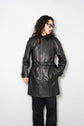 Burberry London Lamb Leather Coat with Belt