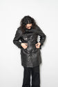Burberry London Lamb Leather Coat with Belt
