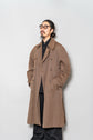 BALENCIAGA PARIS WOOL GABARDINE TRENCH COAT