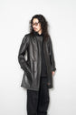 Burberry London Lamb Leather Coat with Belt