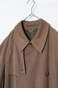 BALENCIAGA PARIS WOOL GABARDINE TRENCH COAT