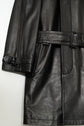 Burberry London Lamb Leather Coat with Belt