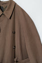 BALENCIAGA PARIS WOOL GABARDINE TRENCH COAT