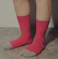 BICOLOR RIB SOCKS WOMENS