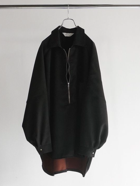 VEGAN LEATHER SKIPPER LONG LS ZIP SHIRT