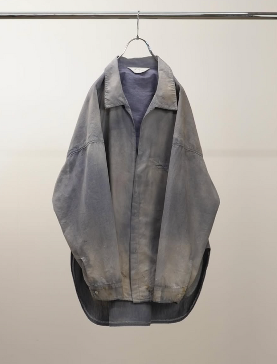 ANCELLM AGING CHAMBRAY LONG SHIRT