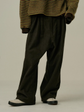 ANCELLM WOOL BELTED WIDE SLACKS