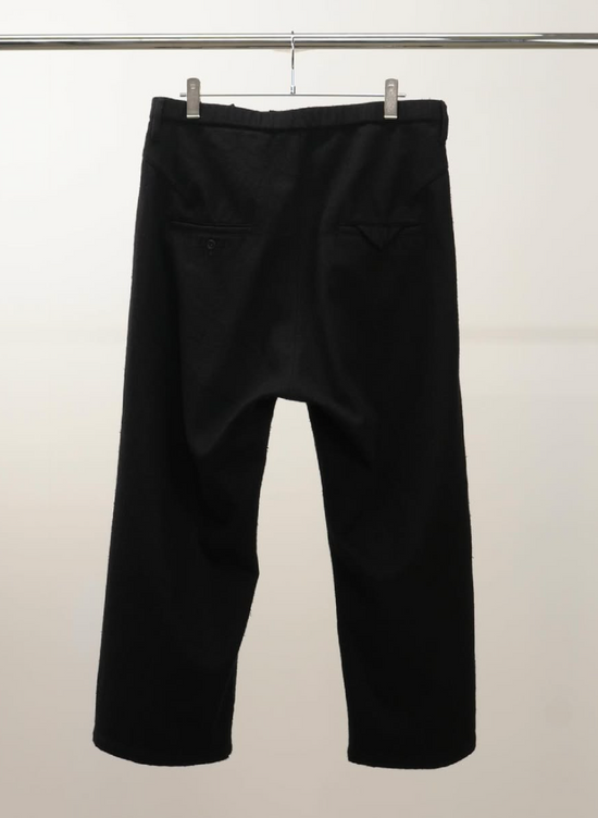 ANCELLM WOOL BELTED WIDE SLACKS