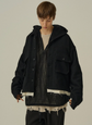 ANCELLM SHRINK WOOL LAYERING JACKET