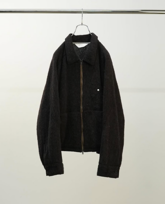 ANCELLM SHAGGY ZIP UP SHIRT