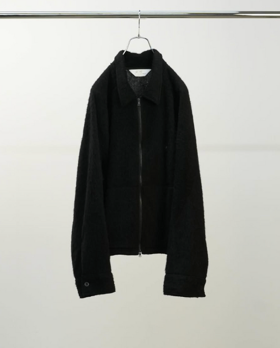 ANCELLM SHAGGY ZIP UP SHIRT