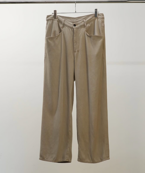 ANCELLM SILK WIDE SLACKS