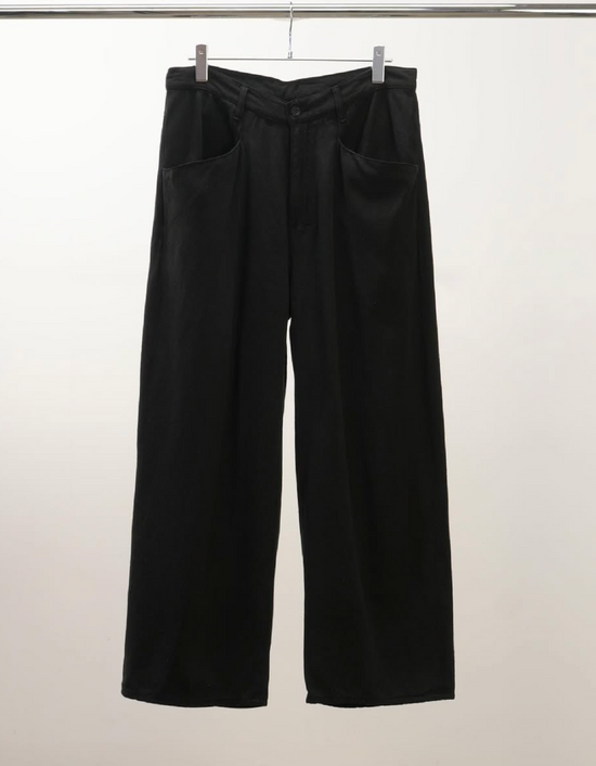 ANCELLM SILK WIDE SLACKS