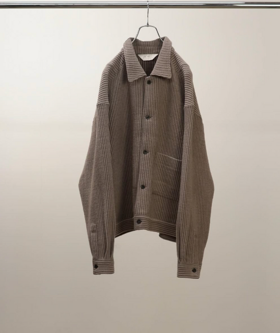 ANCELLM WOOL CORDUROY WORK SHIRT JACKET
