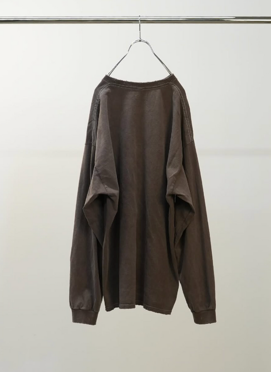 ANCELLM EMBROIDERY DYED LS T-SHIRT 2
