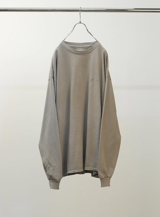 ANCELLM EMBROIDERY DYED LS T-SHIRT 2