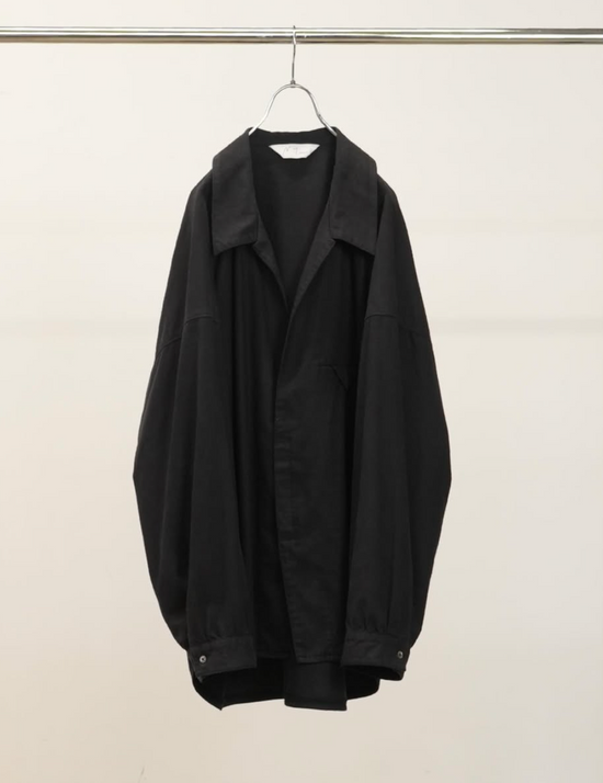 ANCELLM SILK NEP LONG SHIRT