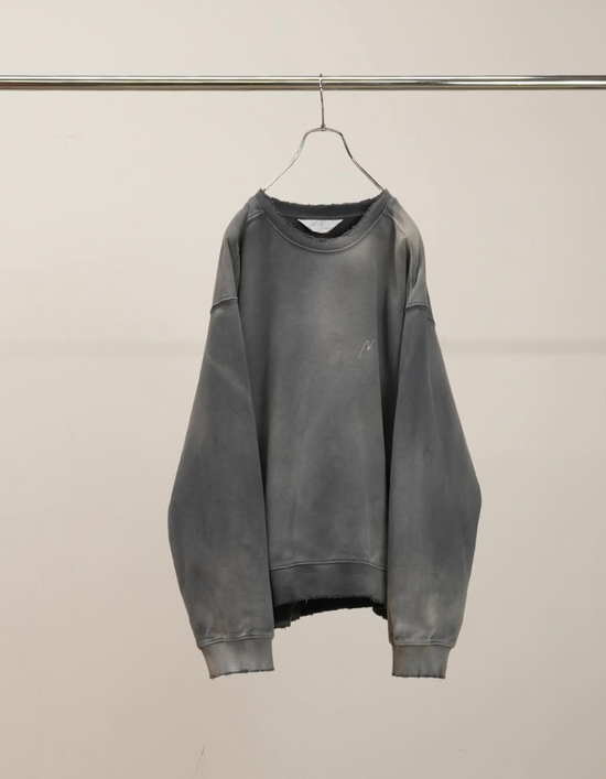 ANCELLM UNEVENNESS SWEAT SHIRT