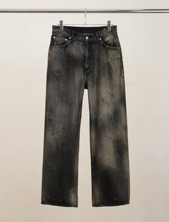 ANCELLM AGING MIDDLE STRAIGHT 5P DENIM PANTS