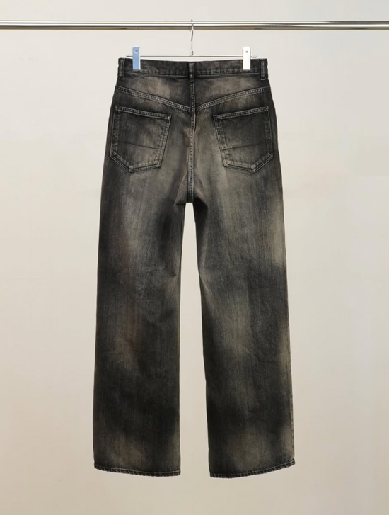 ANCELLM AGING MIDDLE STRAIGHT 5P DENIM PANTS
