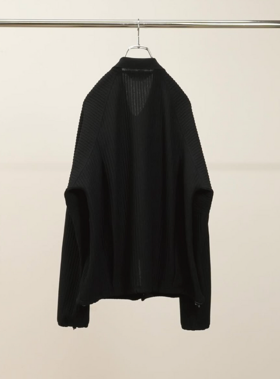 ANCELLM WRINKLED STRIPE SHORT SHIRT JACKET