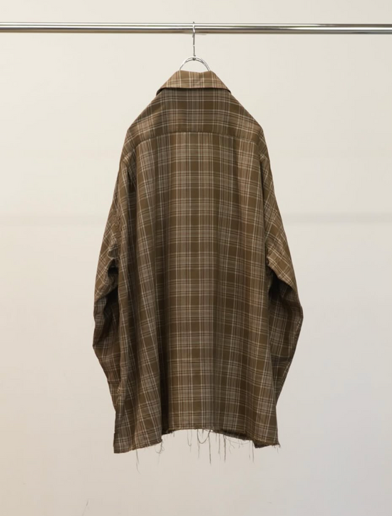 ANCELLM AGING RAYON CHECK SHIRT