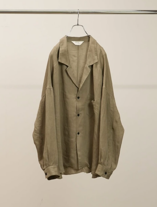 ANCELLM 100/S LINEN TAILORED SHIRT