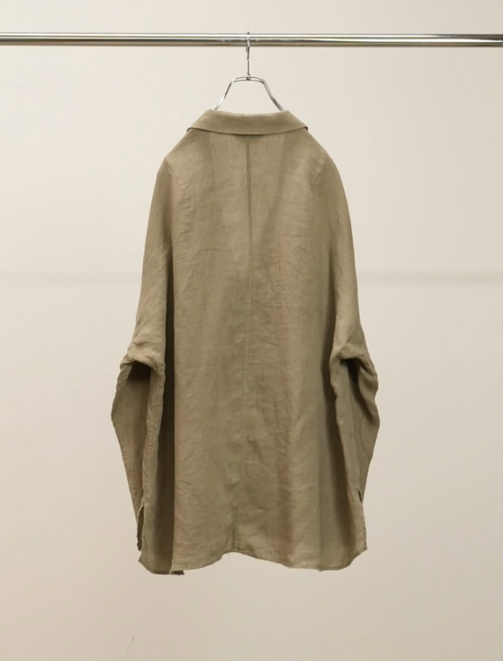ANCELLM 100/S LINEN TAILORED SHIRT
